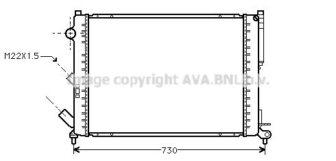 AVA QUALITY COOLING Radiaator,mootorijahutus RT2165